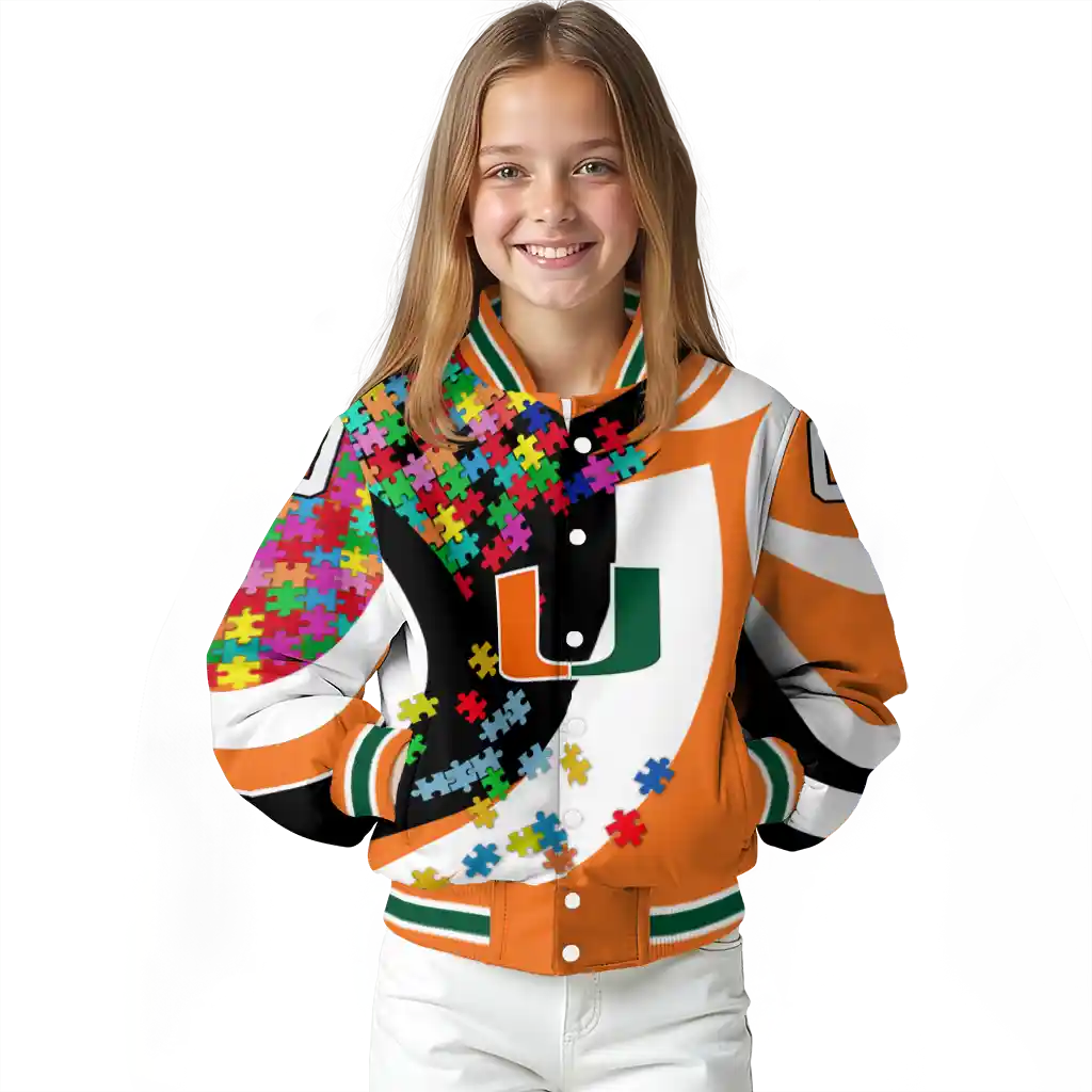 customized miami hurricanes stars and stripes slashes orange varsity jacket top rated customized miami hurricanes stars and stripes slashes orange varsity jacket top rated