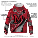 customized miami redhawks blossoms helmet red windbreaker jacket best selling
