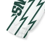 customized michigan state spartans lightning strike grid green windbreaker jacket best selling