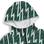 customized michigan state spartans lightning strike grid green windbreaker jacket best selling