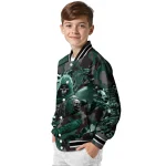 customized michigan state spartans skull horde green varsity jacket best selling