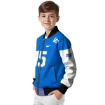customized middle tennessee blue raiders team patch blue bomber jacket best selling