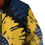 customized milwaukee brewers burst splatter navy blue bomber jacket best selling