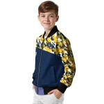 customized milwaukee brewers camouflage print navy blue bomber jacket best selling
