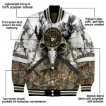 customized milwaukee brewers deer skull camouflage white varsity jacket best selling