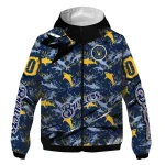 customized milwaukee brewers shark art navy blue windbreaker jacket best selling