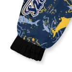 customized milwaukee brewers shark art navy blue windbreaker jacket best selling