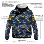 customized milwaukee brewers shark art navy blue windbreaker jacket best selling