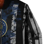 customized milwaukee brewers star stripes navy blue black bomber jacket best selling