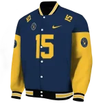 customized milwaukee brewers team patch navy blue varsity jacket best selling