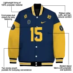 customized milwaukee brewers team patch navy blue varsity jacket best selling