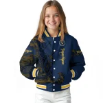 customized milwaukee brewers tribal deer art navy blue varsity jacket best selling