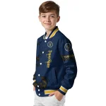 customized milwaukee brewers tribal deer art navy blue varsity jacket best selling