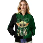 customized milwaukee bucks adorable yoda green black bomber jacket best selling