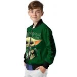 customized milwaukee bucks adorable yoda green black bomber jacket best selling