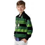 customized milwaukee bucks clover green lines green black bomber jacket best selling