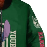 customized milwaukee bucks stitch laughing green bomber jacket best selling