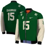 customized milwaukee bucks team patch green bomber jacket best selling