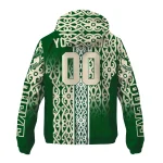 customized milwaukee bucks tribal swirls green windbreaker jacket best selling