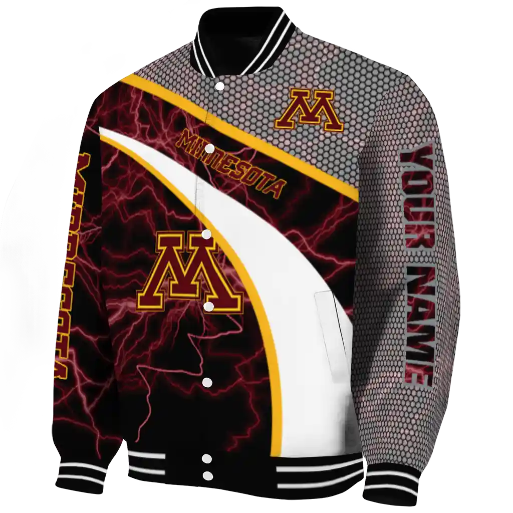 customized minnesota golden gophers electric flash maroon varsity jacket best selling customized minnesota golden gophers electric flash maroon varsity jacket best selling
