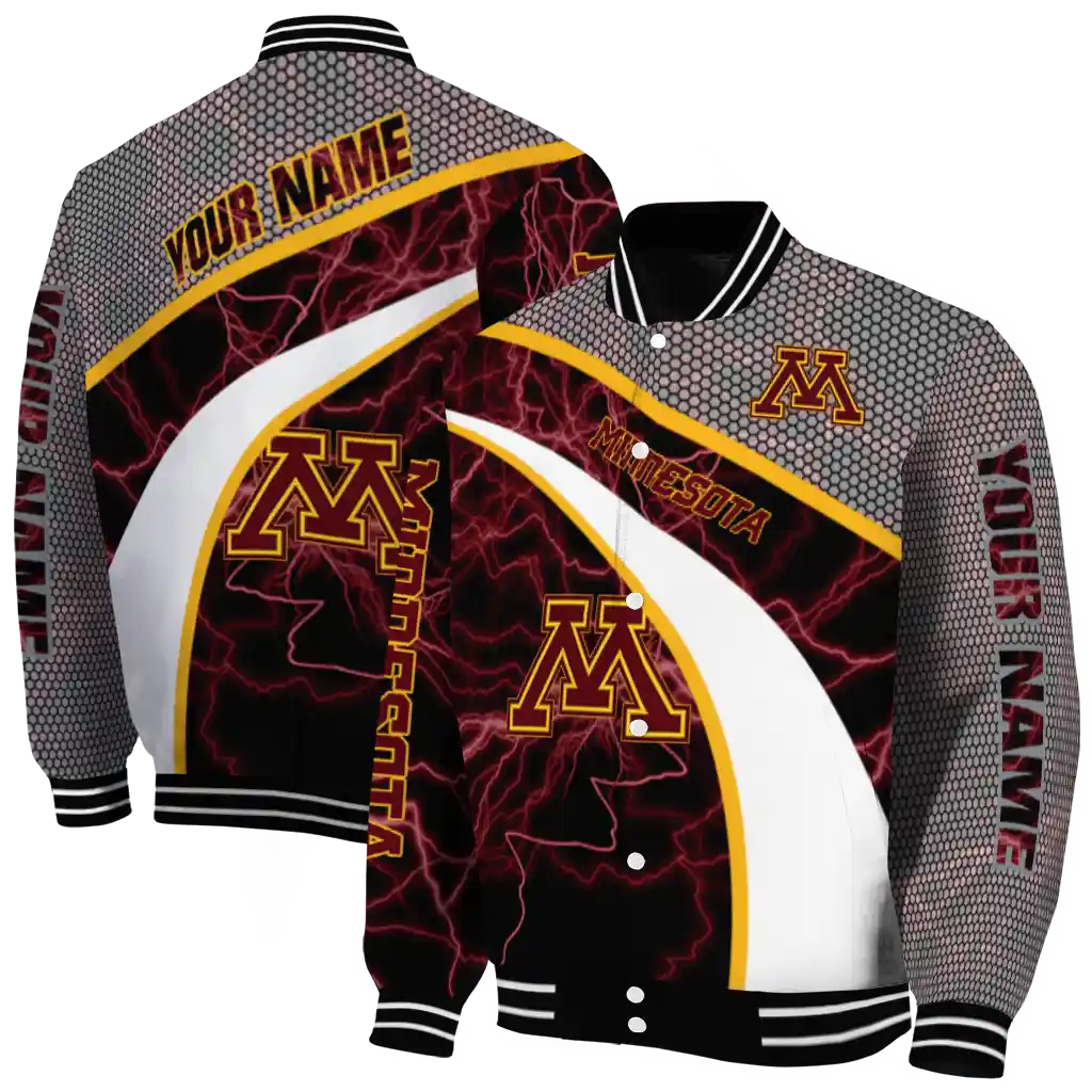 customized minnesota golden gophers electric flash maroon varsity jacket fashion forward customized minnesota golden gophers electric flash maroon varsity jacket fashion forward