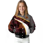 customized minnesota golden gophers electric flash maroon varsity jacket best selling