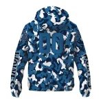 customized minnesota timberwolves camouflage mashup midnight blue windbreaker jacket best selling
