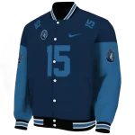 customized minnesota timberwolves team patch midnight blue varsity jacket best selling