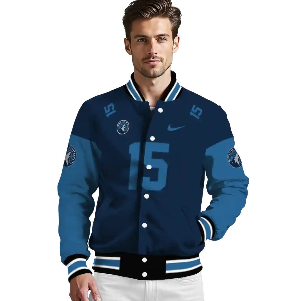 customized minnesota timberwolves team patch midnight blue varsity jacket high quality customized minnesota timberwolves team patch midnight blue varsity jacket high quality