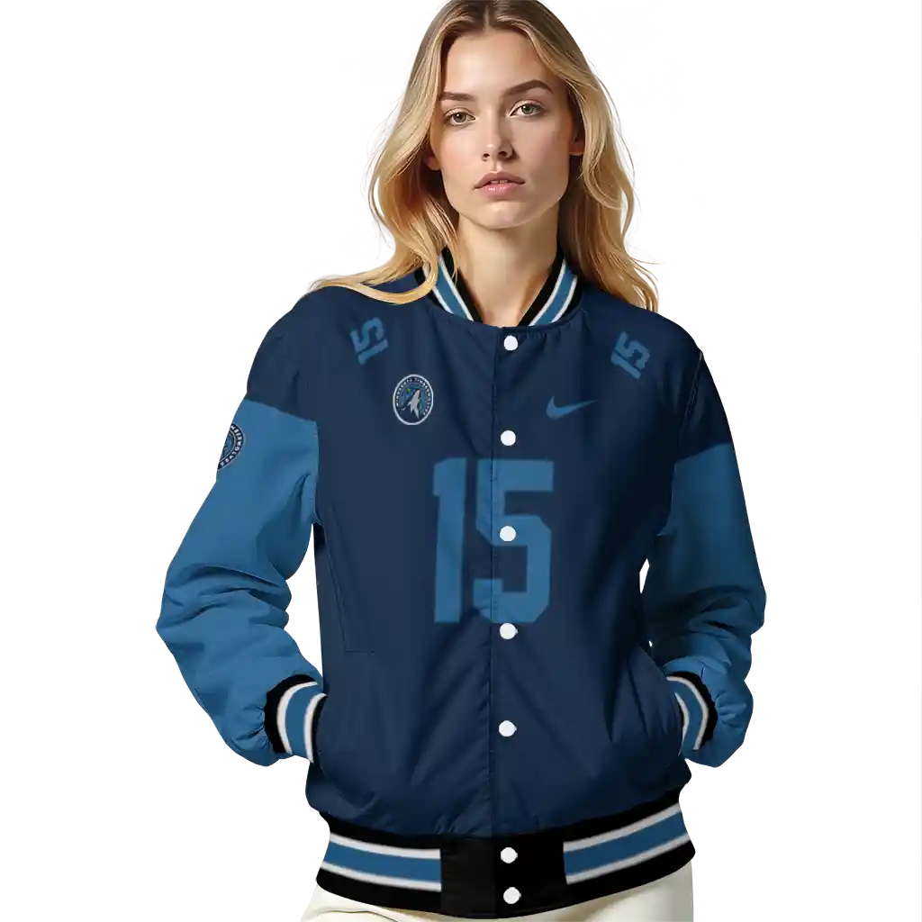 customized minnesota timberwolves team patch midnight blue varsity jacket latest model customized minnesota timberwolves team patch midnight blue varsity jacket latest model