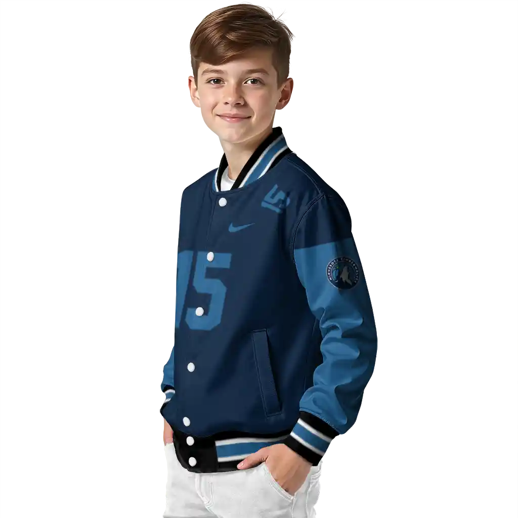 customized minnesota timberwolves team patch midnight blue varsity jacket trendy customized minnesota timberwolves team patch midnight blue varsity jacket trendy