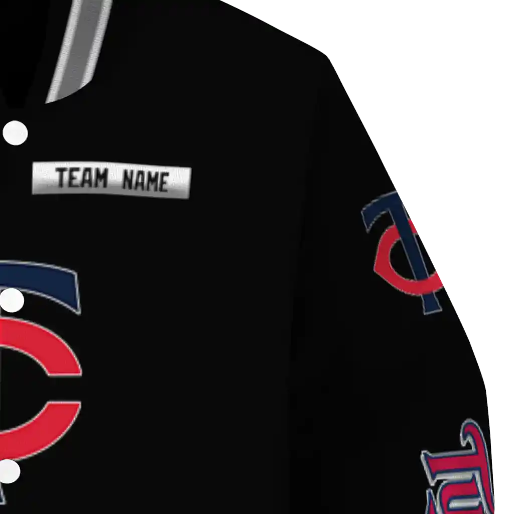customized minnesota twins american flag skull black varsity jacket premium grade customized minnesota twins american flag skull black varsity jacket premium grade