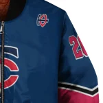 customized minnesota twins chevron style navy bomber jacket best selling