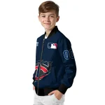 customized minnesota twins claw gash navy bomber jacket best selling