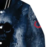 customized minnesota twins skull cluster navy varsity jacket best selling