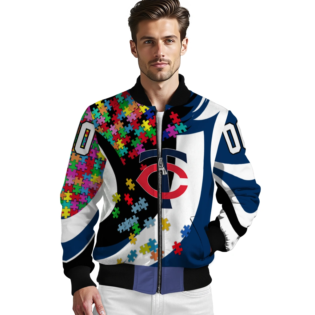 customized minnesota twins stars and stripes slashes navy bomber jacket high quality customized minnesota twins stars and stripes slashes navy bomber jacket high quality