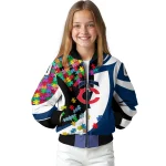 customized minnesota twins stars and stripes slashes navy bomber jacket best selling