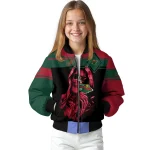 customized minnesota wild reaper hands red black bomber jacket best selling
