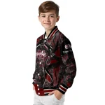 customized mississippi state bulldogs antlers motif maroon black varsity jacket best selling