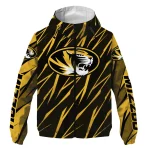 customized missouri tigers abstract streaks black windbreaker jacket best selling