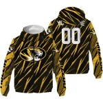 customized missouri tigers abstract streaks black windbreaker jacket best selling