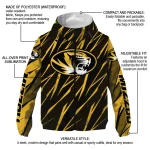 customized missouri tigers abstract streaks black windbreaker jacket best selling