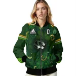 customized missouri tigers shamrock vortex green bomber jacket best selling