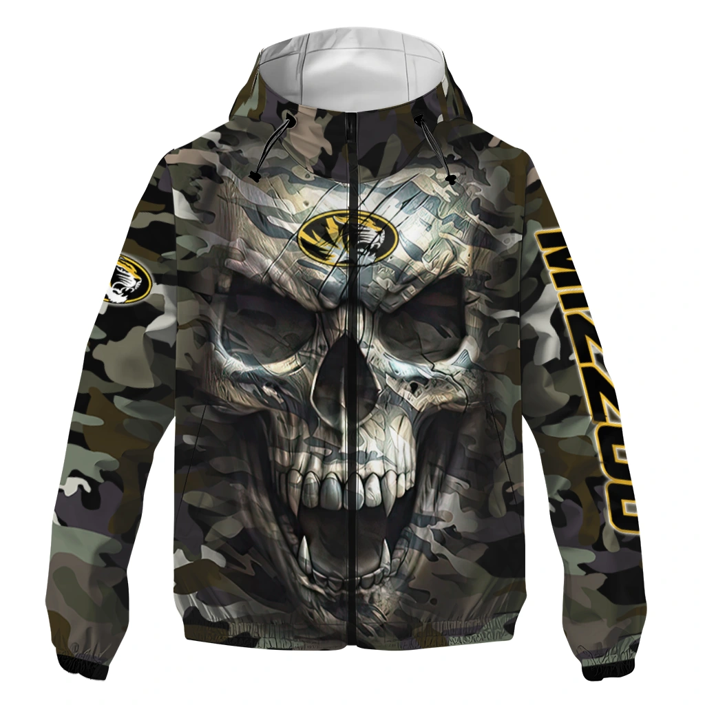 customized missouri tigers skull camo camouflage windbreaker jacket best selling customized missouri tigers skull camo camouflage windbreaker jacket best selling