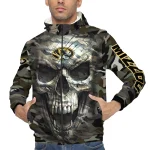 customized missouri tigers skull camo camouflage windbreaker jacket best selling