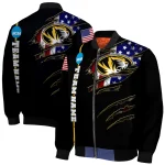 customized missouri tigers usa flag claws black bomber jacket best selling