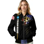 customized missouri tigers usa flag claws black bomber jacket best selling