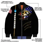 customized missouri tigers usa flag claws black bomber jacket best selling
