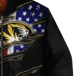 customized missouri tigers usa flag claws black bomber jacket best selling