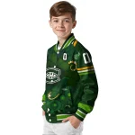 customized montreal canadiens shamrock vortex green varsity jacket best selling